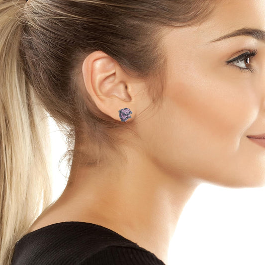 Betsey Johnson Womens Heart Stud Earrings