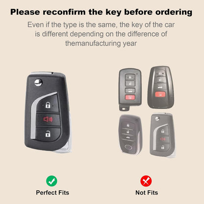 for Toyota 3 Buttons Key fob Cover with Diamond Heart Keychain, Car Accessories TPU for Fortuner Tundra Camry RAV4 Highlander Corolla Smart Key, Silver Clear