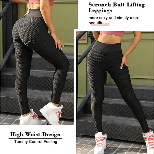 ViCherub Scrunch Butt Lifting Workout Leggings for Women High Waisted Yoga Pants Tummy Control Gym Booty Textured Tights