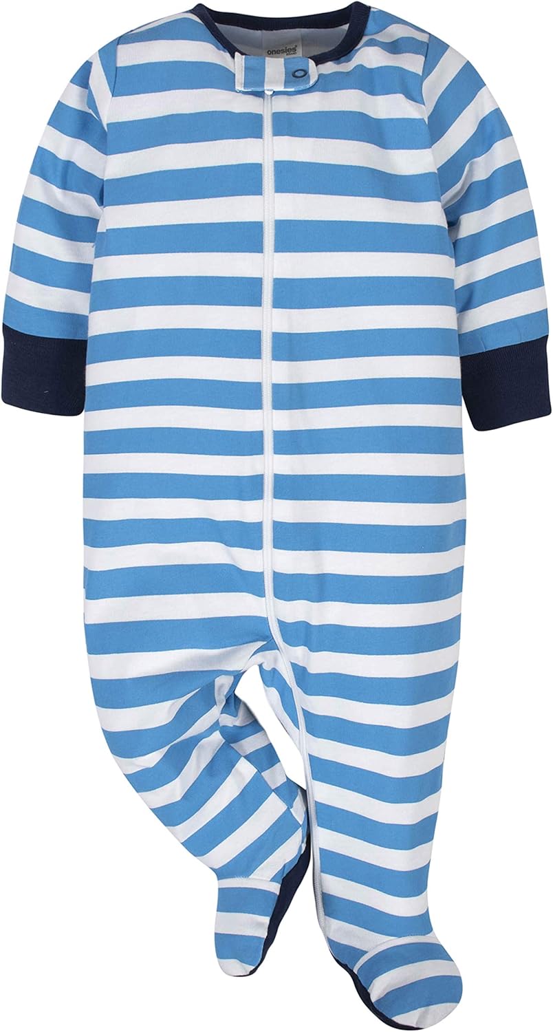 Onesies Brand Baby Boys' 4-Pack Sleep 'N Play Footies