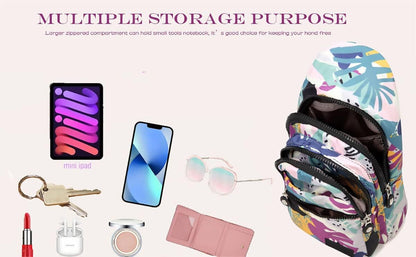 EVANCARY Small Sling Bag for Women Men, Sling Backpack Chest Daypack Crossbody Bag for Travel Outdoor Hiking