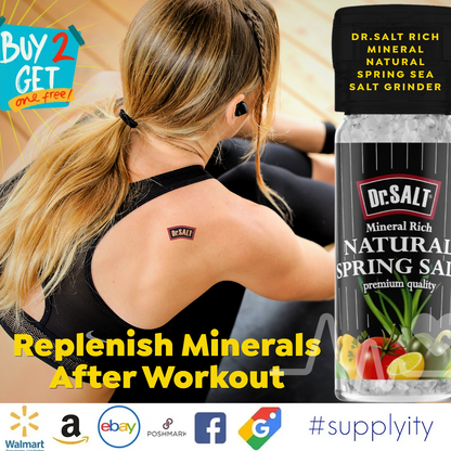 Dr.Salt Rich Mineral Doğal Kaynak Deniz Tuzu Değirmeni Küçük 4 oz