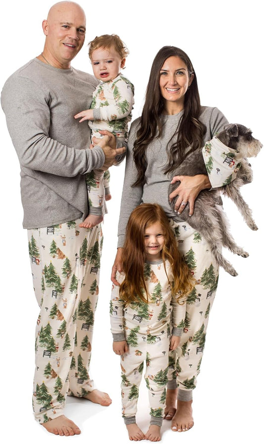 Burt's Bees Baby Baby Womens Family Jammies, Matching Holiday Pajamas, Organic Cotton PJs