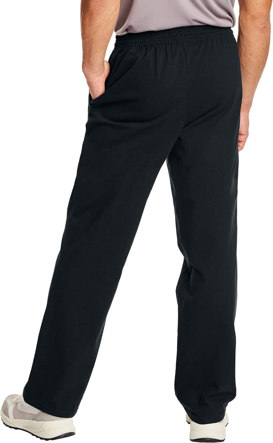 Hanes Essentials Sweatpants, Men’s Cotton Jersey Pants with Pockets, 33”