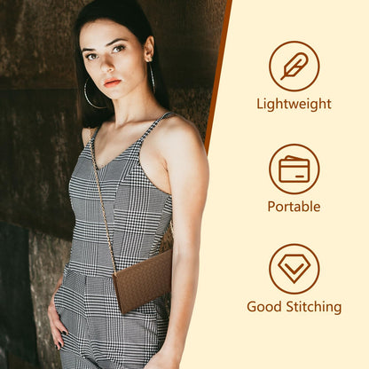 U+U Crossbody Bags for Women, Small Bag with Removable Chain, Card Slots & Phone Pocket - Lightweight Purse Wallet (8 Colors)