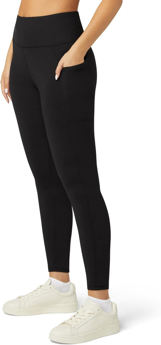 No Nonsense Leggings for Women with Tummy Control and Pockets, Athletic High Waist Yoga Pants