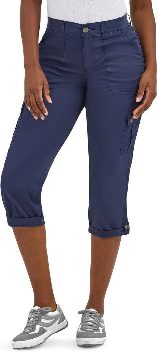 Lee womens Ultra Lux Comfort With Flex-to-go Cargo Capri Pant