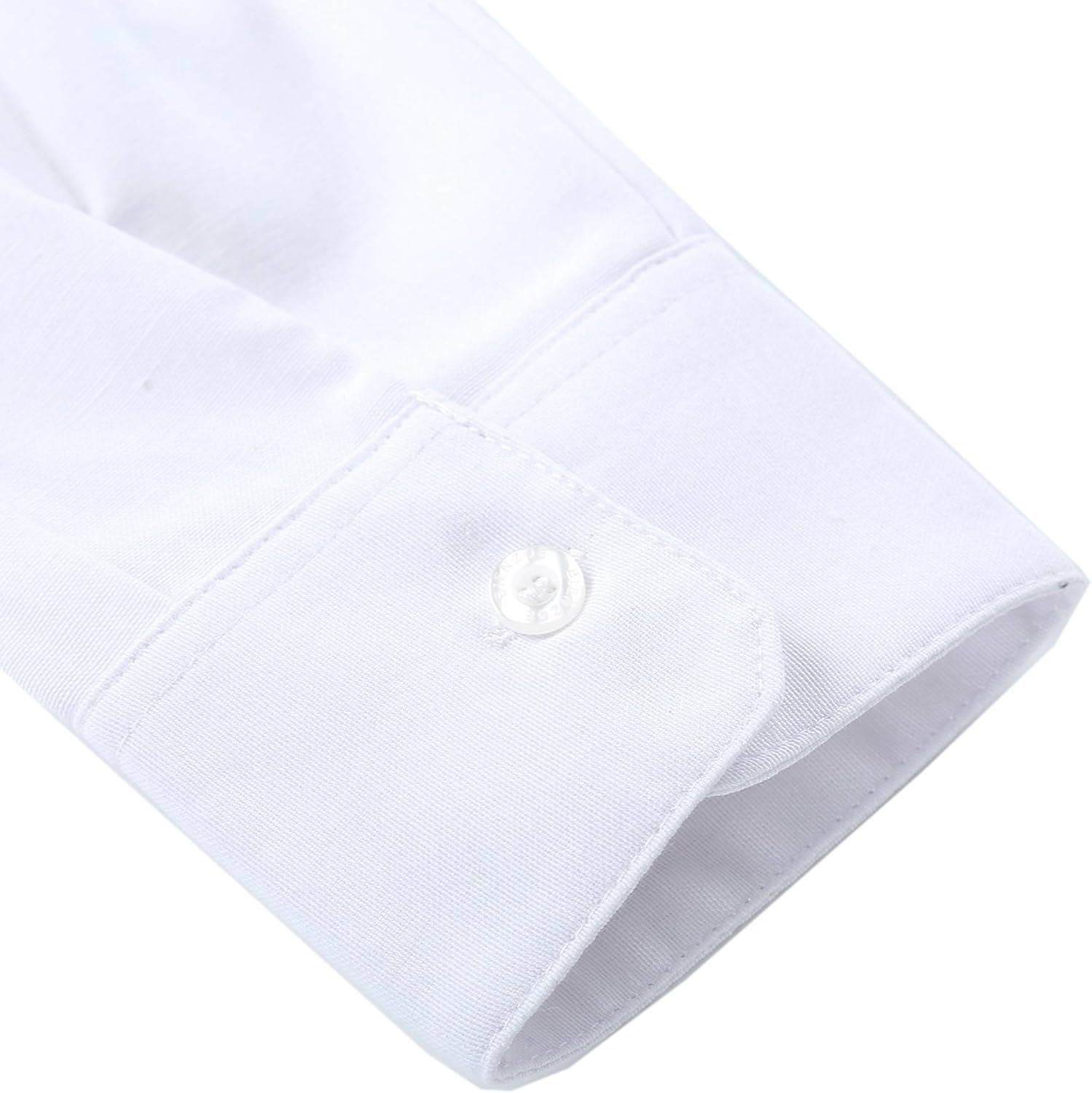 Bienzoe Boys Button Down Shirt: Kids Long Sleeve School Uniform Dress Tops Pack