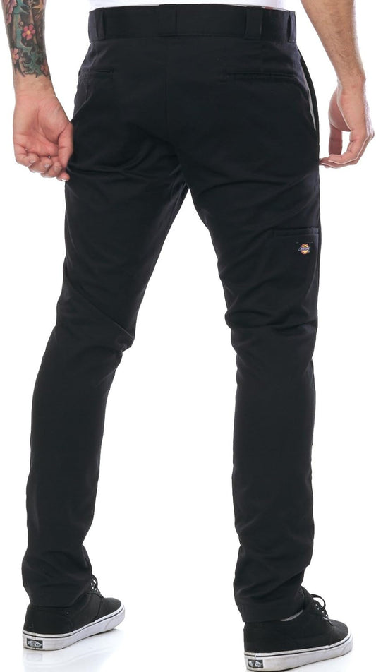 Dickies Men's Skinny Straight Double Knee Work Pants - Durable, Slim Fit, Industrial Uniform & Workwear