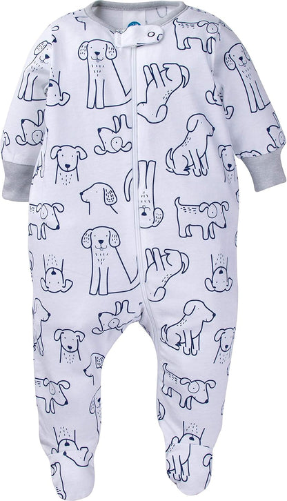 Onesies Brand Baby Boys' 4-Pack Sleep 'N Play Footies