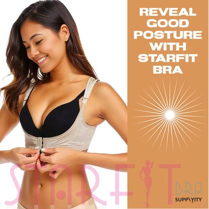 Starfit Women Push Up Cleavage Back Support Posture Corrector Fashion Magic Bra