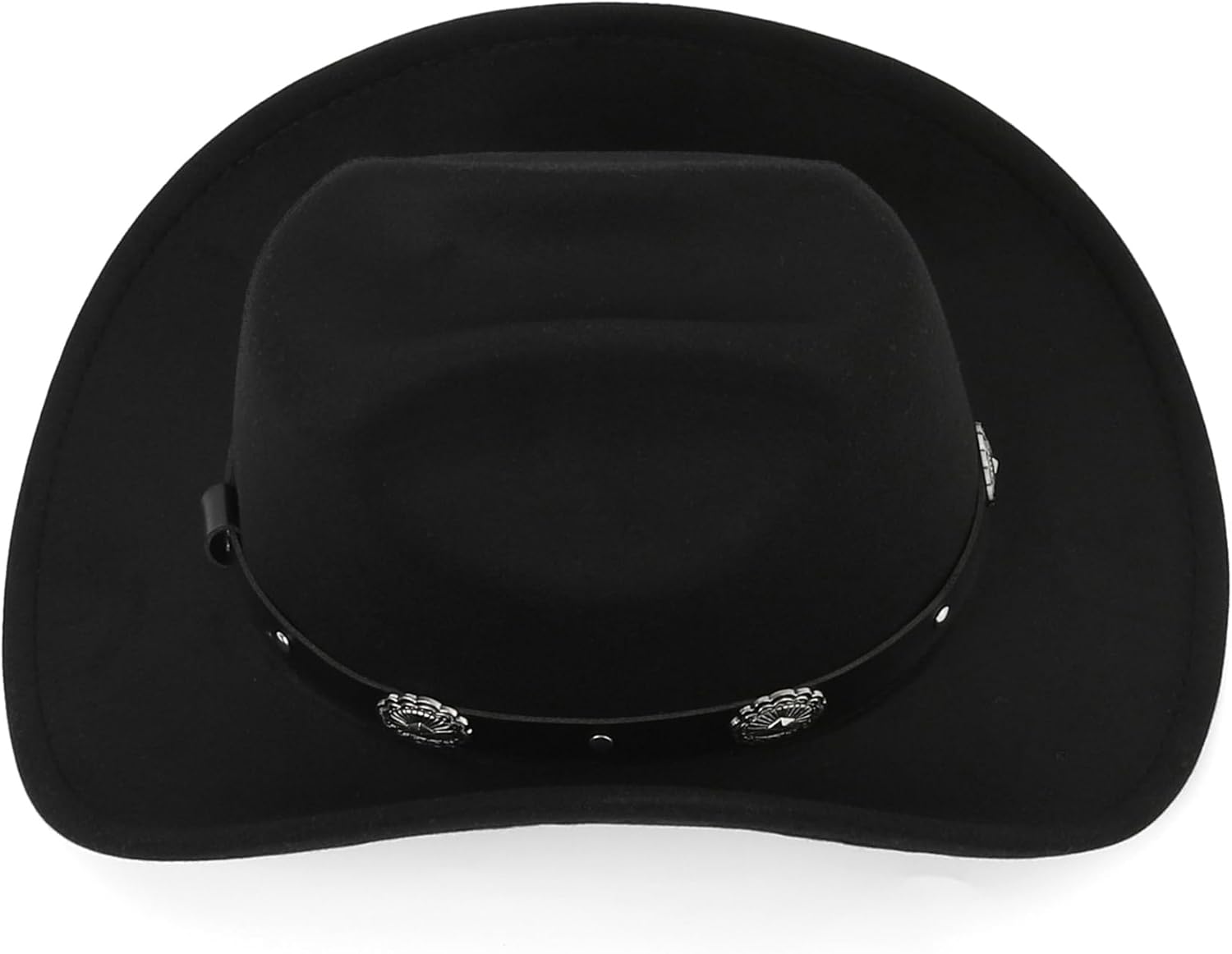 Glitter Silver Black Cowboy Hats for Women - Western Sparkly Rhinestone Cowgirl Hat for Ladies Size M-L