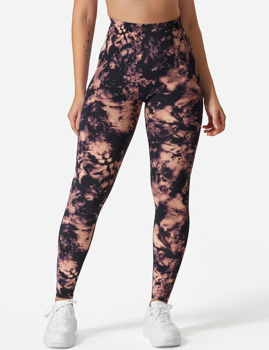 YEOREO Workout Leggings for Women Jada Scrunch Butt Lifting Leggings Seamless Screen Print Gym Yoga Pants
