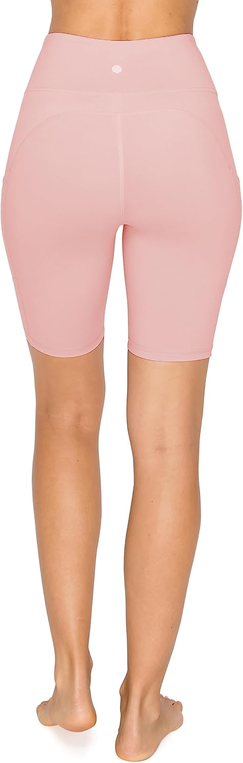 Leggings Depot Women's High Waisted Athletic Yoga Shorts, Workout Shorts for Women