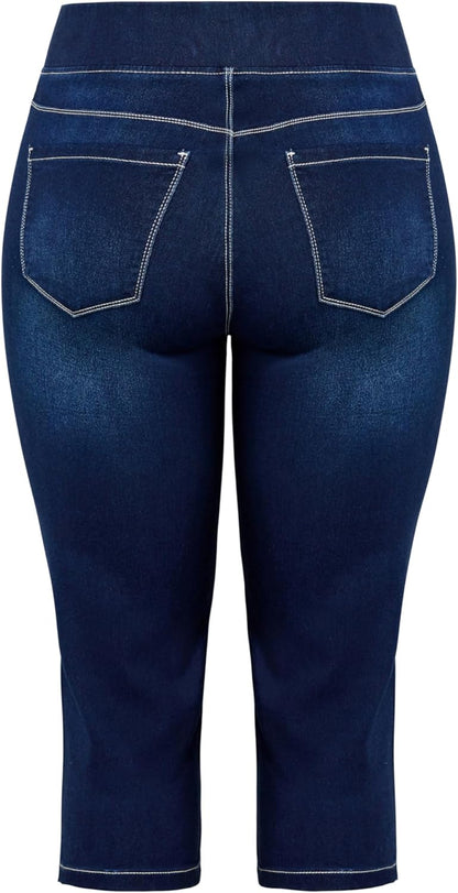 Women's Pull on Cropped Denim Legging