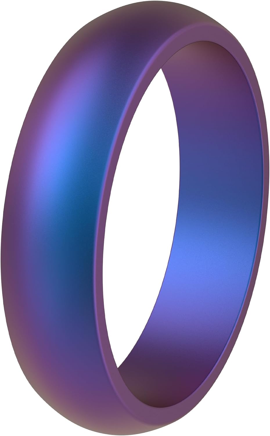 ThunderFit Silicone Wedding Bands for Women, Dome Unique Anniversary Rings 5.5mm Wide 2mm Thick - 1/2/3/4/5/6/7/8/12 Variety Multipack