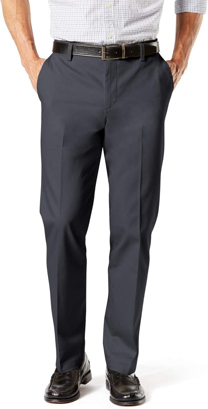 Dockers Men's Straight Fit Signature Lux Cotton Stretch Khaki Pant-Creased