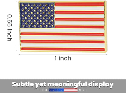 TONOS Exquisite American Flag Pin - Stars and Stripes Lapel Pin