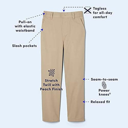 French Toast Boys Pull-on Relaxed Fit School Uniform Pant (Standard & Husky)