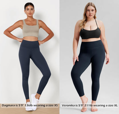 ODODOS Women's High Waist Workout Leggings Tummy Control Yoga Pants - 25" / 28" Inseam, ODLEX Fabric-Stretch, Squat Proof