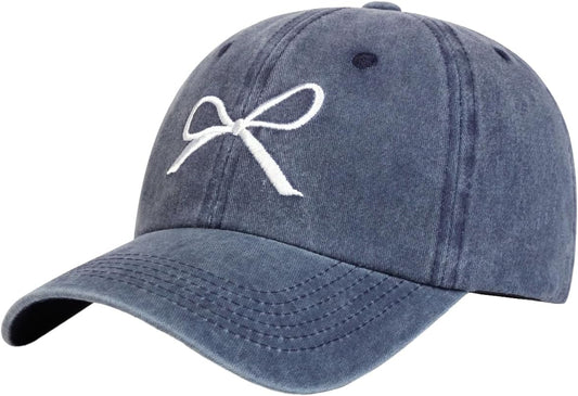 Bow-Tie Baseball Cap for Women Fashion Sun Hats for Women Trucker Hat Y2k Sun Cap Visor Cap Hiking Travel Trendy 2025