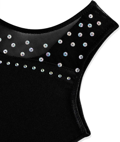 XiaoMoSha Gymnastics Leotards for Girls Toddlers Biketards Dance Unitards Sparkle Snowflake Mermaid Gym Suits
