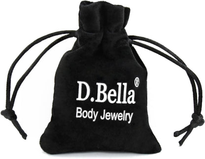 D.Bella Fake Nipple Piercing with Chain Fake Nipple Rings for Women Sexy Non Piercing Nipple Ring with Necklaces Adjustable Nipple Noose Fake Nipple Ring Non Piercing Nipple Jewelry
