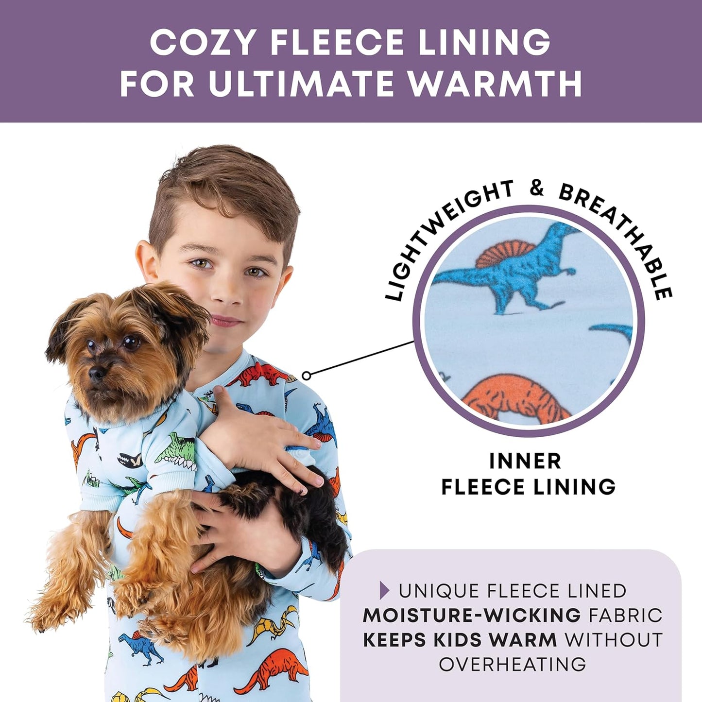 Rocky Kids Onesie Cozy Jumpsuit, Unisex, Fleece Lined, for Boys & Girls, Long Sleeve Thermals (Stay-Soft)