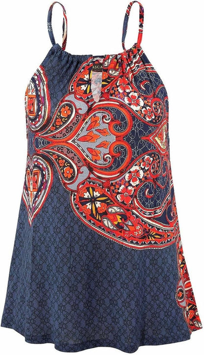 LASCANA Women's Sleeveless Keyhole Detail Top