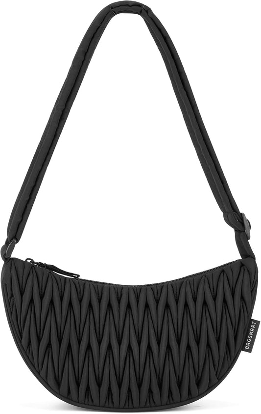 BAGSMART Hobo Bag for Women, Nylon Quilted Crossbody Bags for Women Shoulder with Adjustable Strap