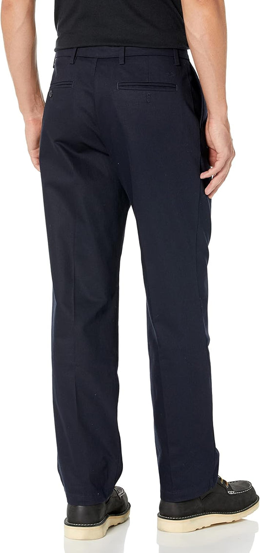 Dockers Men's Classic Fit Signature Lux Cotton Stretch Pants-Pleated (Regular and Big & Tall)