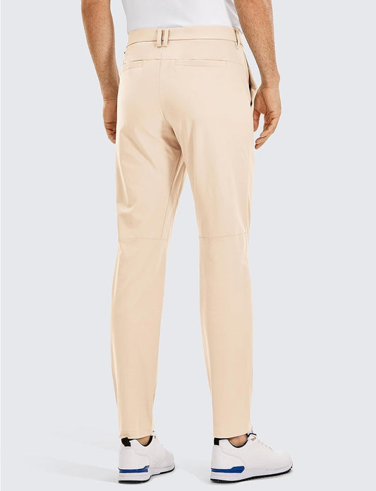 CRZ YOGA Men's All Day Comfy Golf Pants - 28"/30"/32"/34" Quick Dry Lightweight Work Casual Trousers with Pockets