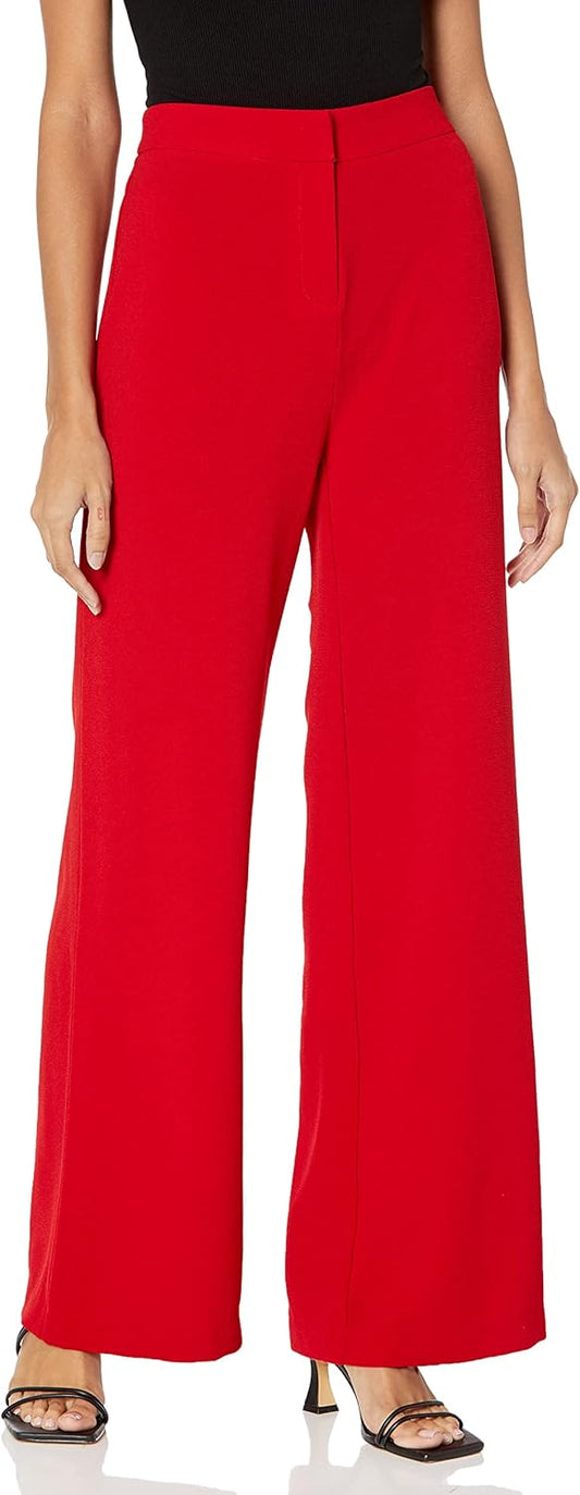 Nanette Nanette Lepore Women's Wide Leg Full Length Crepe Fashion Pant