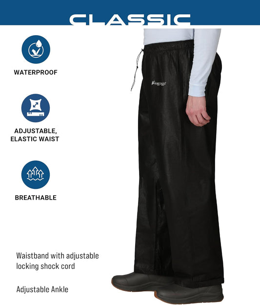 FROGG TOGGS Men's Classic Pro Action Waterproof Breathable Rain Pant