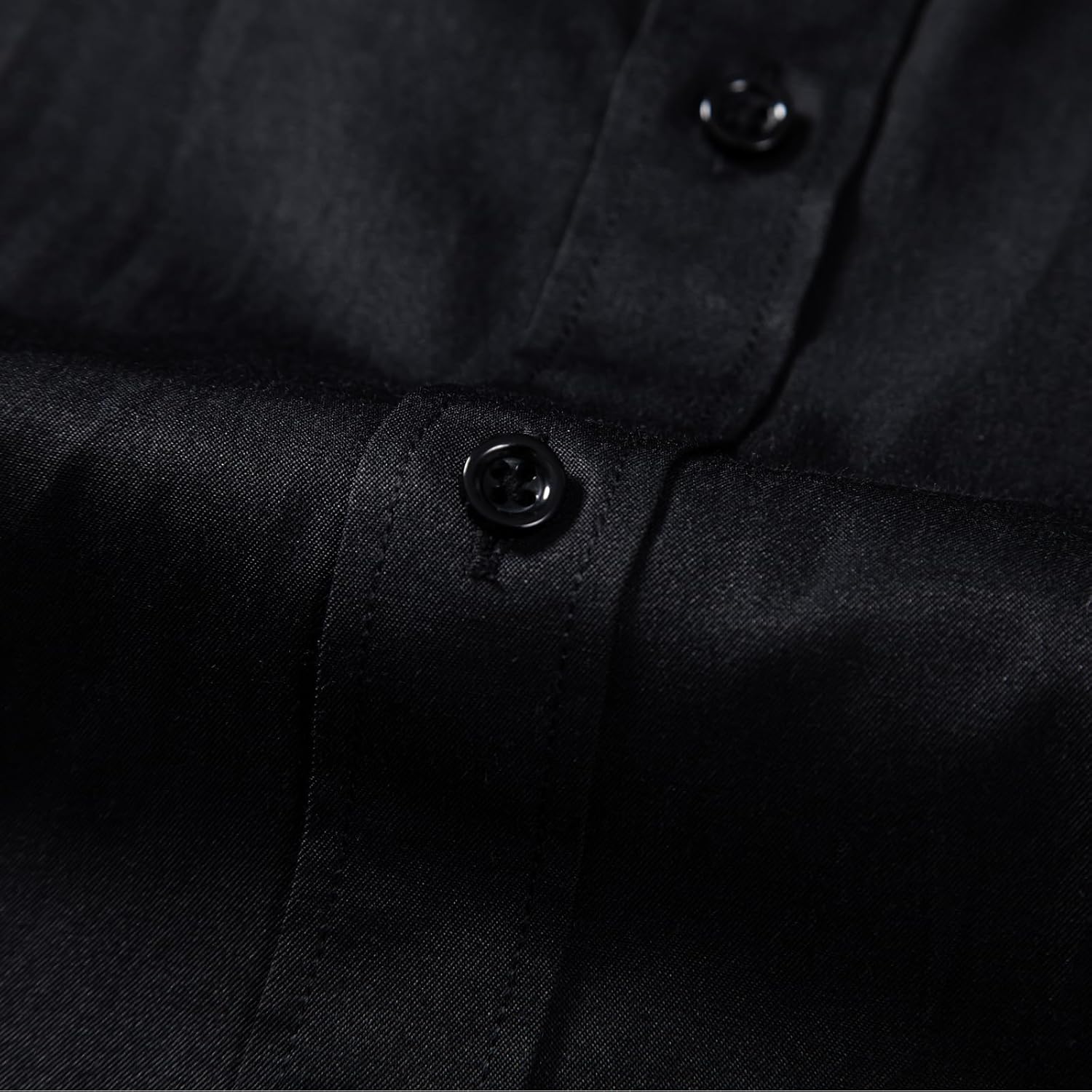 SIR7 Men's Slim Fit Stretch Dress Shirt Solid Color Microelastic Long Sleeve Casual Soft Business Button Up Shirts