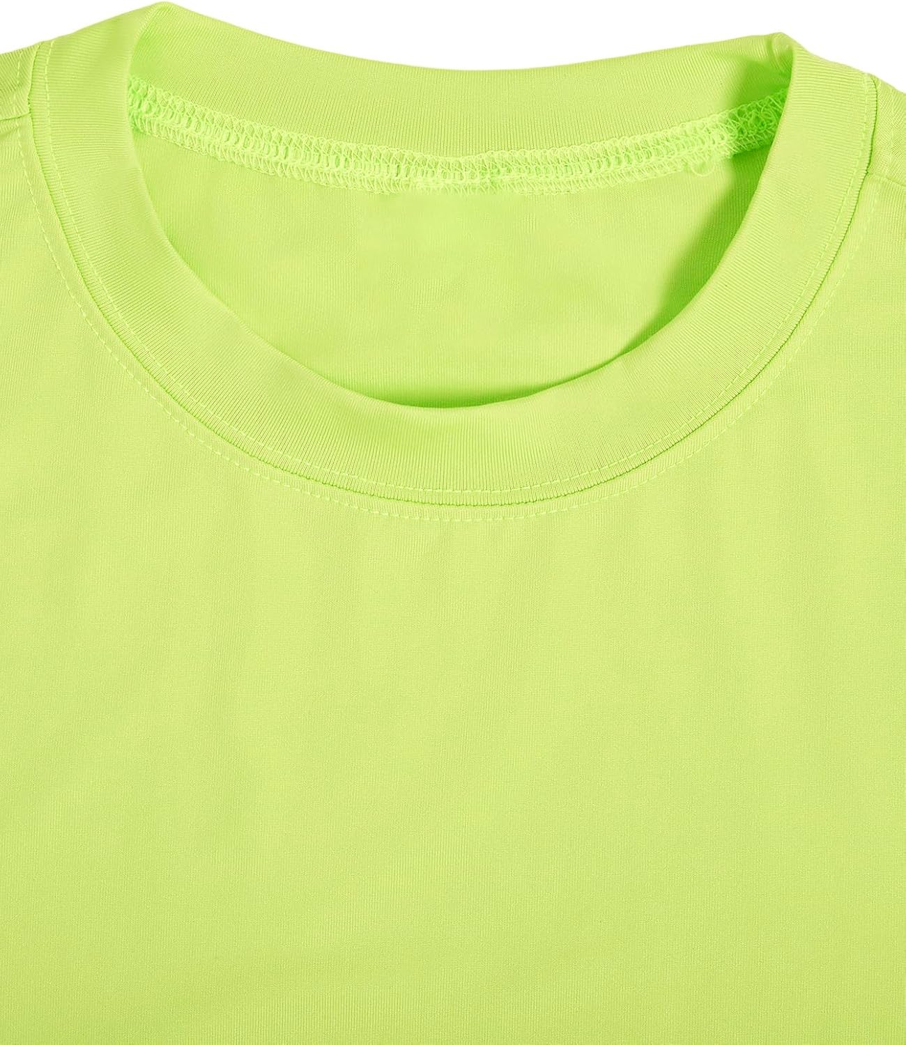 Milumia Men's Short Sleeve Crew Neck Slim Fit Basic Crop Top T Shirts Hot Shirts
