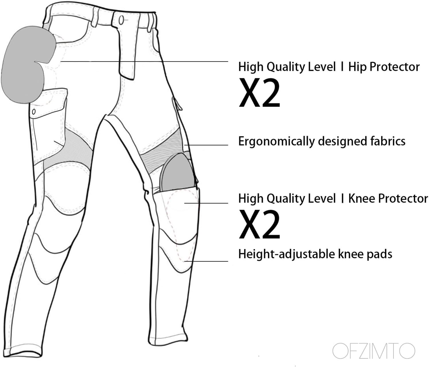 Motorcycle Pants Mens with Armor, Motorcycle Riding Pants for Men - Motorcycle Jeans
