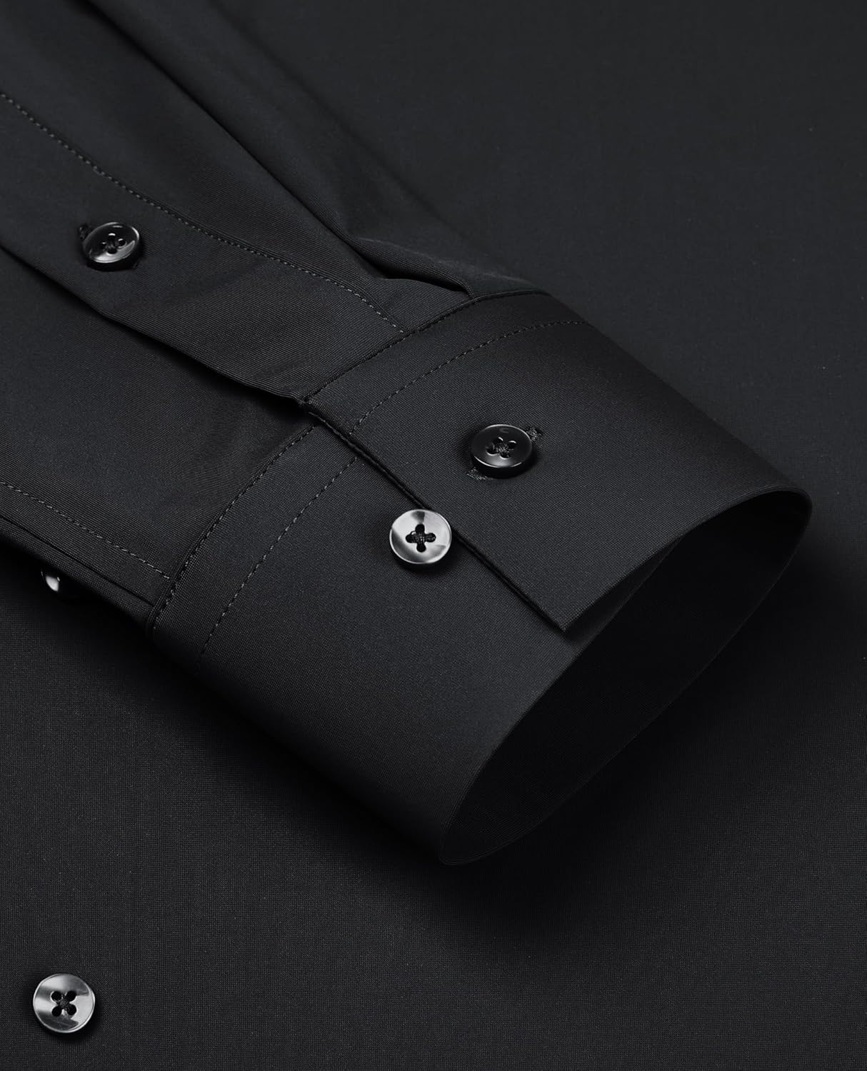 Stretch Mens Dress Shirts Long Sleeve Slim Fit Dress Shirts for Men Muscle Fit Wrinkle Free Button Down Shirt