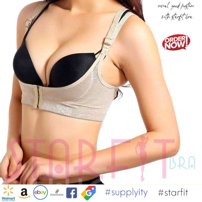 Starfit Women Push Up Cleavage Back Support Posture Corrector Fashion Magic Bra