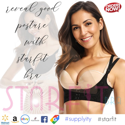 Starfit Women Push Up Cleavage Back Support Posture Corrector Fashion Magic Bra