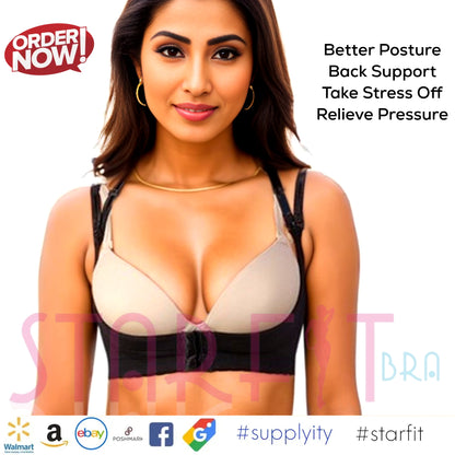 Starfit Women Push Up Cleavage Back Support Posture Corrector Fashion Magic Bra