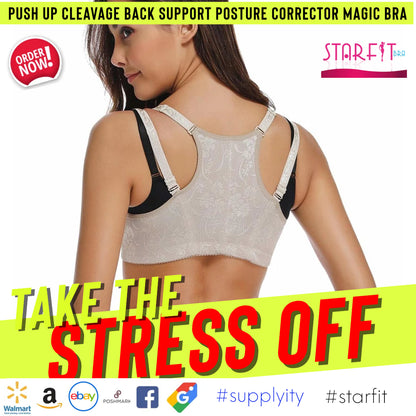 Starfit Women Push Up Cleavage Back Support Posture Corrector Fashion Magic Bra