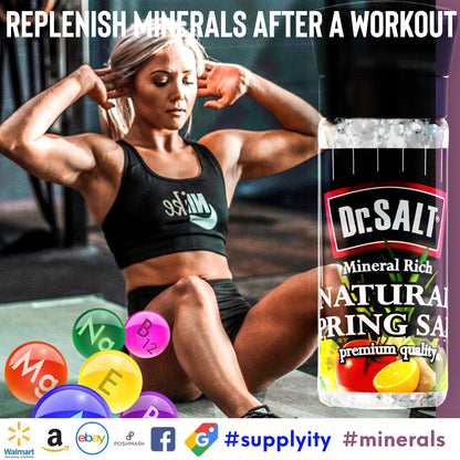 Dr.Salt Rich Mineral Doğal Kaynak Deniz Tuzu Değirmeni Küçük 4 oz