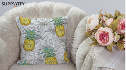 Chochili Home Pineapple Decor Graphic Pillow Cases Cushion Cover 18X18
