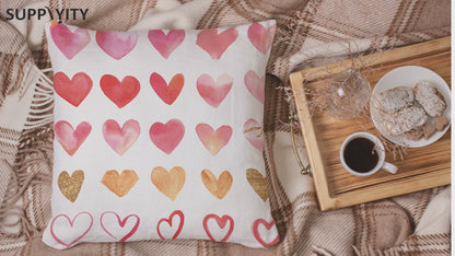 Chochili Home Love Heart Decor Graphic Pillow Cases Cushion Cover 18X18