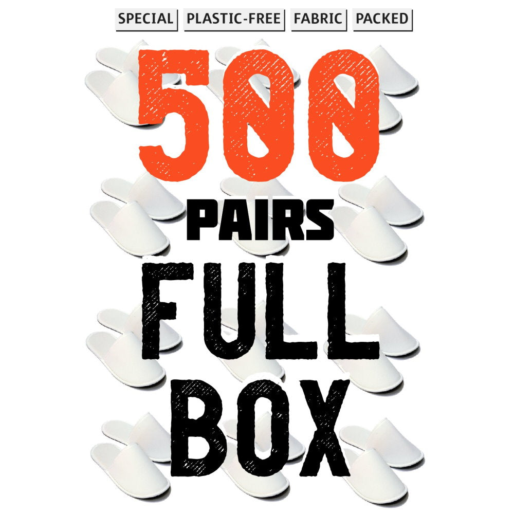 Chochili 500 Pairs Fabric Packed Terry Cotton Disposable Bulk