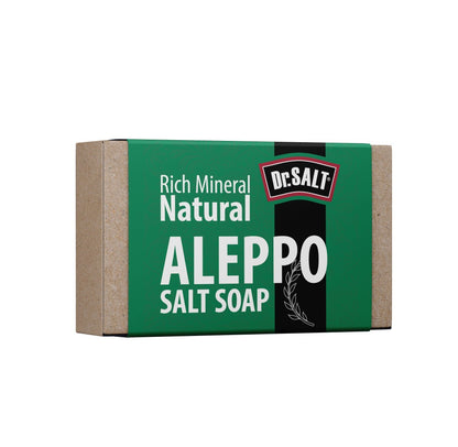Dr.Salt Rich Mineral Natural Aleppo Salt Soap (2 Bars) Relieve Itching, Hydrate Skin, Fight against Redness and Dryness - supplyity