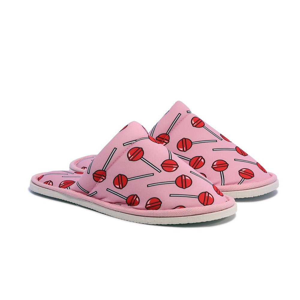 Chochili Women Candy Home Slippers Pink Red Lightweight Silent Walk Size 7 to 8 - supplyity