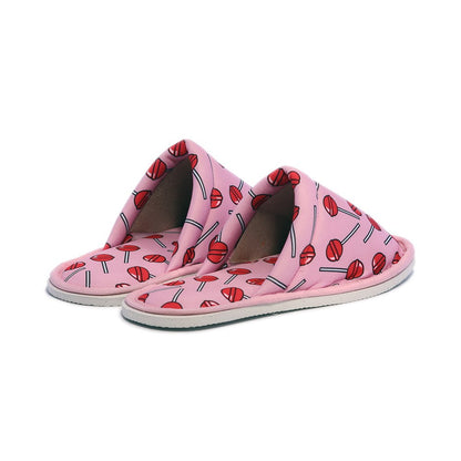 Chochili Women Candy Home Slippers Pink Red Lightweight Silent Walk Size 7 to 8 - supplyity