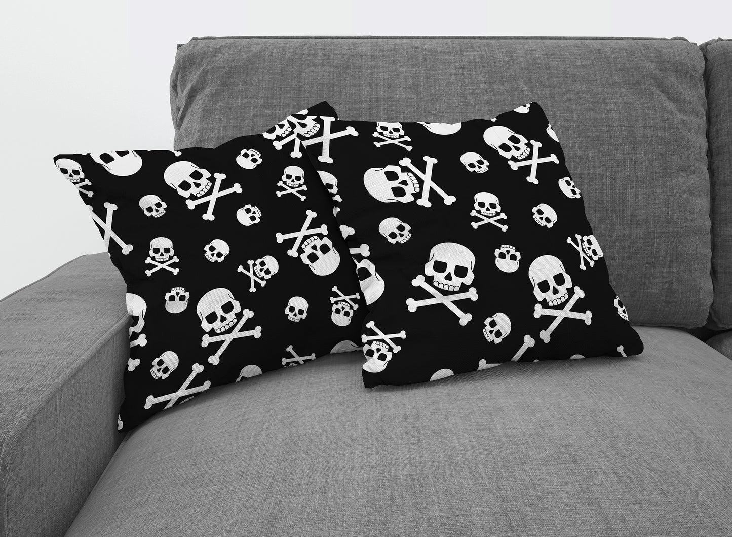 Gift Pack for Him Danger Skull Slippers and Pillow Case Pack Home Decor Pillow Cases Cushion Cover - supplyity